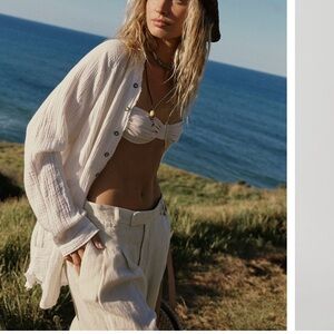 We The Free Summer Daydream Oversize Button Down Shirt